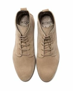 KOST Boots à Lacets Croûte Velours Beige Femme -kost paris shop AVERY 94 04 e44b