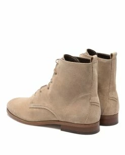 KOST Boots à Lacets Croûte Velours Beige Femme -kost paris shop AVERY 94 05 6d50