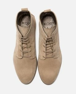 KOST Boots à Lacets Croûte Velours Beige Femme -kost paris shop AVERY 94 09 1cf7