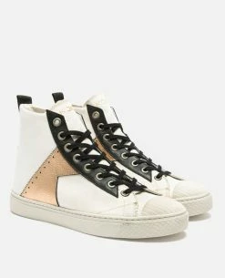 KOST Baskets Toile Éco-responsable Écru Et Or Femme -kost paris shop BACKSTAGEH1 CS 08 3a47