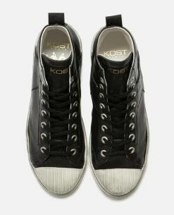 KOST Sneakers Cuir Tannage Végétal Noir Femme