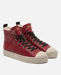 KOST Sneakers Cuir Tannage Végétal Rouge Femme -kost paris shop BACKSTAGEH3 18 08 b073