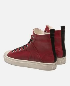 KOST Sneakers Cuir Tannage Végétal Rouge Femme -kost paris shop BACKSTAGEH3 18 10 0b22