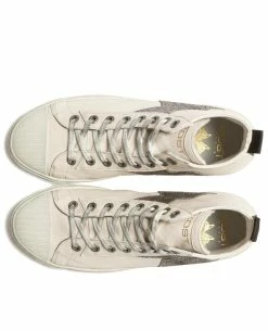 KOST Sneakers Cuir Écru Et Argent Femme -kost paris shop BACKSTAGEH4 CT 04 d525