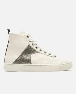 KOST Sneakers Cuir Écru Et Argent Femme -kost paris shop BACKSTAGEH4 CT 07 66ab