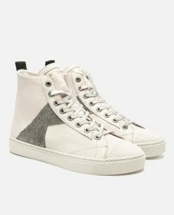 KOST Sneakers Cuir Écru Et Argent Femme -kost paris shop BACKSTAGEH4 CT 08 4aee