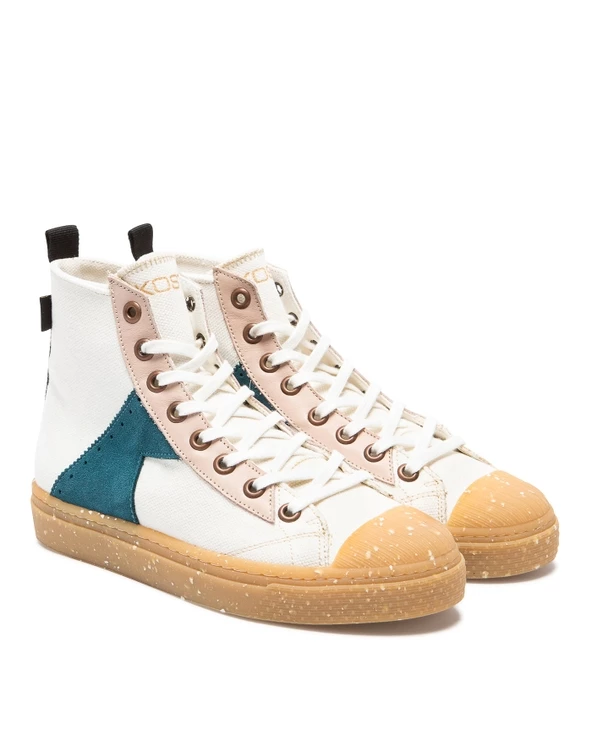 KOST Sneakers Toile Oeko-Tex Écru Femme 4 KOST Sneakers Toile Oeko-Tex Écru Femme – Image 2