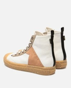 KOST Sneakers Toile Oeko-Tex Écru - Orange Femme -kost paris shop BACKSTAGEH6 FE 10 765f