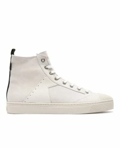 KOST Sneakers Éco-responsable Croûte Velours Écru Homme