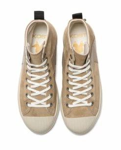 KOST Sneakers Éco-responsable Croûte Velours Beige Femme -kost paris shop BACKSTAGEH7 30 04 a0af