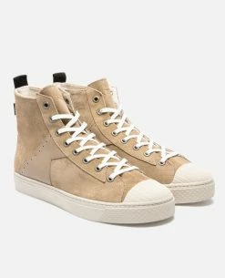 KOST Sneakers Éco-responsable Croûte Velours Beige Femme -kost paris shop BACKSTAGEH7 30 08 a7f1