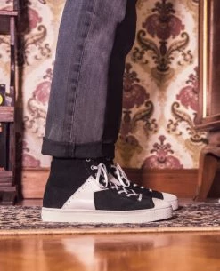 KOST Sneakers Éco-responsable Croûte Velours Noir Homme -kost paris shop BACKSTAGEH7 7S 11 9187