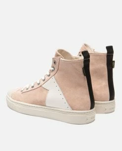 KOST Sneakers Éco-responsable Croûte Velours Rose Femme -kost paris shop BACKSTAGEH7 FM 10 deda