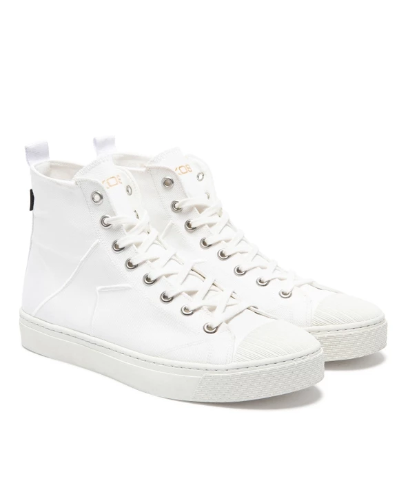 KOST Sneakers Vegan Textile Recyclé Blanc Femme 4 KOST Sneakers Vegan Textile Recyclé Blanc Femme – Image 2