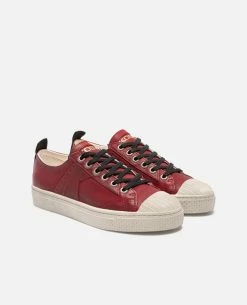 KOST Sneakers Cuir Tannage Végétal Rouge Femme -kost paris shop BACKSTAGEL3 18 12 3641