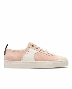 KOST Sneakers Éco-responsable Croûte Velours Rose Femme