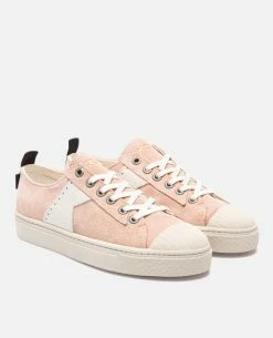 KOST Sneakers Éco-responsable Croûte Velours Rose Femme -kost paris shop BACKSTAGEL7 FM 08 fdc3
