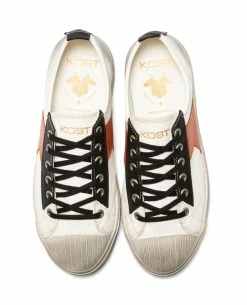 KOST Sneakers Toile Oeko-Tex Écru-Orange Homme -kost paris shop BACKSTAGEL8 VV 04 8922