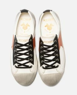 KOST Sneakers Toile Oeko-Tex Écru-Orange Homme -kost paris shop BACKSTAGEL8 VV 09 2f89