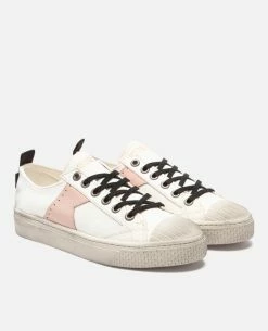 KOST Sneakers Toile Oeko-Tex Écru-Rose Femme -kost paris shop BACKSTAGEL8 VW 08 899e