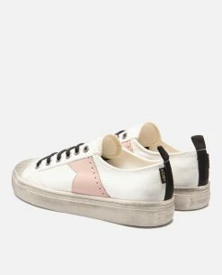 KOST Sneakers Toile Oeko-Tex Écru-Rose Femme -kost paris shop BACKSTAGEL8 VW 10 59de