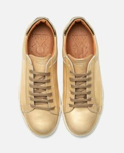 KOST Baskets Cuir Doré Femme