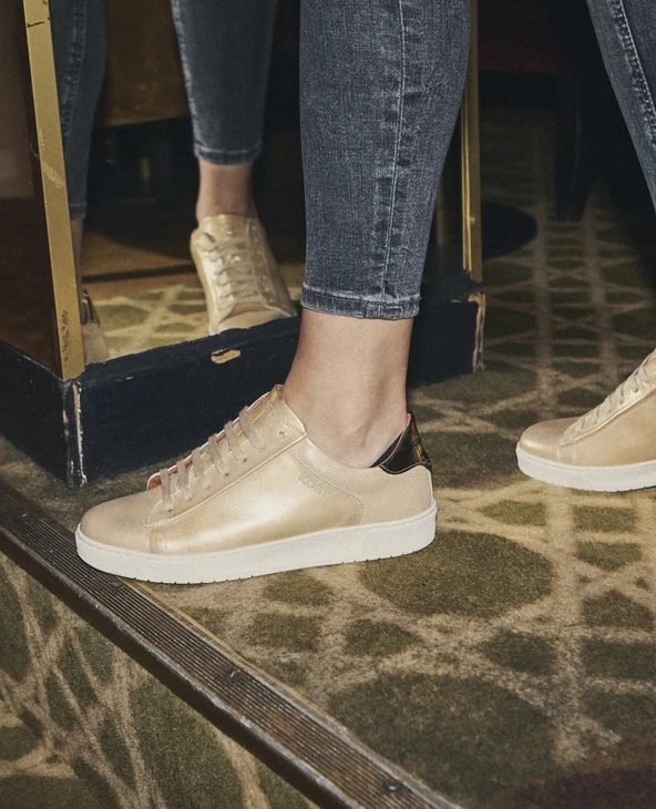 KOST Baskets Cuir Doré Femme 13 KOST Baskets Cuir Doré Femme – Image 11