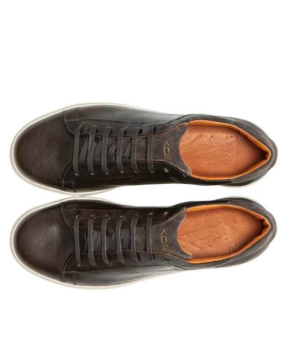 KOST Sneakers Cuir Semelle Épaisse Gris Homme 11 KOST Sneakers Cuir Semelle Épaisse Gris Homme – Image 9