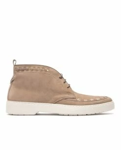 KOST Chukka Boots Croûte Velours Marron Homme