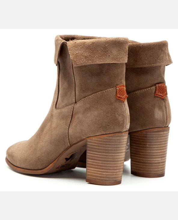 KOST Boots Croûte Velours Taupe Femme 6 KOST Boots Croûte Velours Taupe Femme – Image 4