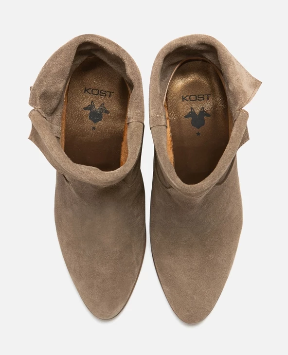 KOST Boots Croûte Velours Taupe Femme 8 KOST Boots Croûte Velours Taupe Femme – Image 6