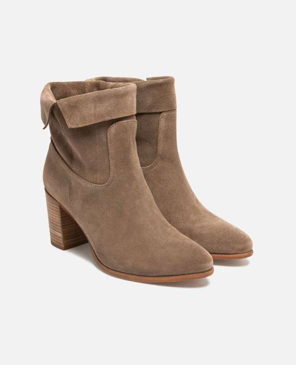 KOST Boots Croûte Velours Taupe Femme 13 KOST Boots Croûte Velours Taupe Femme – Image 11