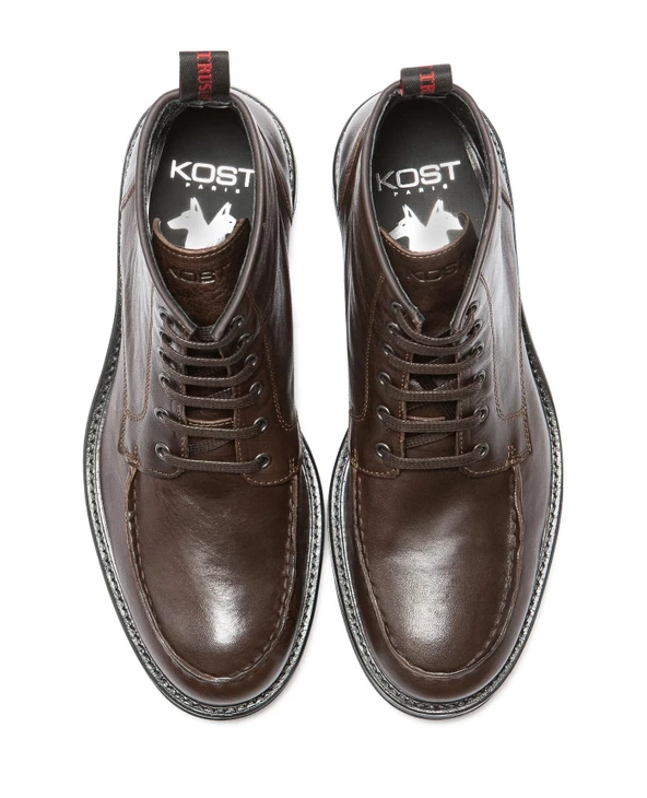 KOST Boots Cuir Tannage Végétal Marron Homme 5 KOST Boots Cuir Tannage Végétal Marron Homme – Image 3