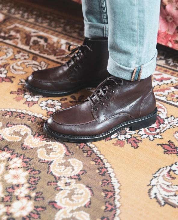 KOST Boots Cuir Tannage Végétal Marron Homme 13 KOST Boots Cuir Tannage Végétal Marron Homme – Image 11