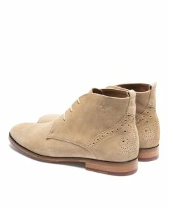 KOST Chukka Boots Made In France Croûte Velours Beige Homme -kost paris shop BRETT5B 94 05 e8a8