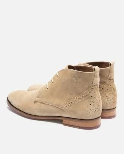 KOST Chukka Boots Made In France Croûte Velours Beige Homme -kost paris shop BRETT5B 94 10 6560
