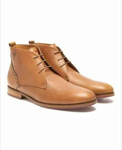 KOST Chukka Boots Made In France Cuir Marron Homme -kost paris shop BRETT75A 07 03 2510