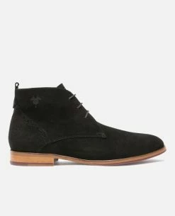 KOST Chukka Boots Croûte Velours Made In France Noir Homme -kost paris shop BRETT95A 02 07 38ef