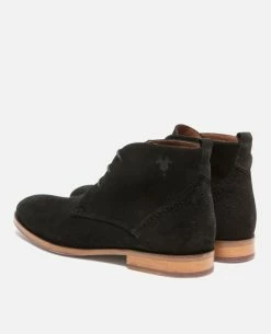KOST Chukka Boots Croûte Velours Made In France Noir Homme -kost paris shop BRETT95A 02 10 3a57