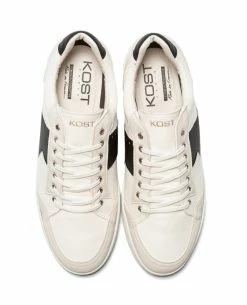 KOST Sneakers Toile Blanc Et Noir Vegan Made In France Homme -kost paris shop CHILL 7X 04 6b21