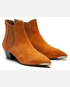 KOST Boots Croûte Velours Marron Femme -kost paris shop CLARA5 47 03 7f6f
