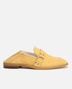 KOST Mules Croûte Velours Jaune Femme -kost paris shop COLEEN5 71 11 8e78