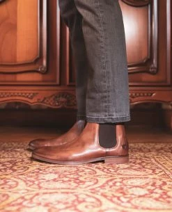 KOST Chelsea Boots Cuir Marron Homme -kost paris shop CONNOR39 47 13 2939