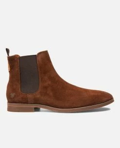 KOST Chelsea Boots Croûte Velours Marron Homme -kost paris shop CONNOR5 40 07 103e