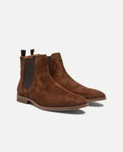 KOST Chelsea Boots Croûte Velours Marron Homme -kost paris shop CONNOR5 40 12 7332