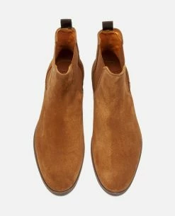 KOST Chelsea Boots Croûte Velours Marron Homme