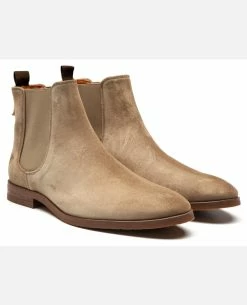 KOST Chelsea Boots Croûte Velours Marron Homme -kost paris shop CONNOR5 YK 03 568f