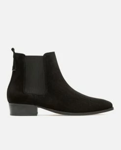 KOST Chelsea Boots à Talons Croûte Velours Noir Homme -kost paris shop DOUG5 02 07 5434