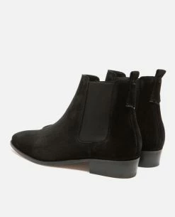 KOST Chelsea Boots à Talons Croûte Velours Noir Homme -kost paris shop DOUG5 02 10 0d5e