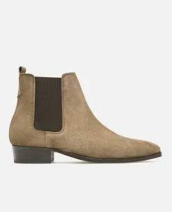 KOST Chelsea Boots à Talons Croûte Velours Taupe Homme 18 KOST Chelsea Boots à Talons Croûte Velours Taupe Homme -kost paris shop DOUG5 1B 07 34d0